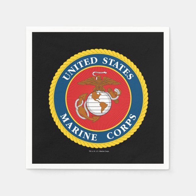 United Staaten Marines | Siegel 1 des Meereskorps Serviette (Vorderseite)