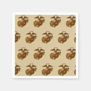 United Staaten Marines Vollfarbige EGA - Bronze Serviette