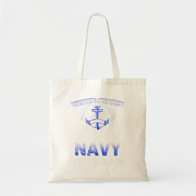 United Staaten Navy Veteran US Military Veteran Tragetasche (Vorne)
