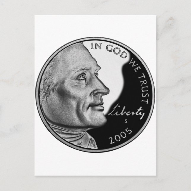 United Staaten Nickel Postkarte (Vorderseite)