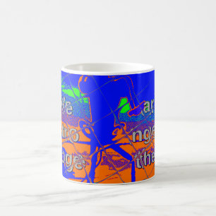United Staaten Psychedelic Hope: Blue Unity Art Kaffeetasse