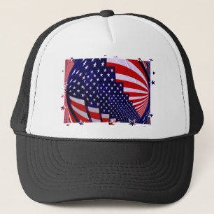 United Staaten Stars and Strip_ Truckerkappe