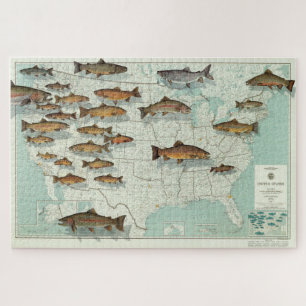 United Staaten Trout Map (1999)