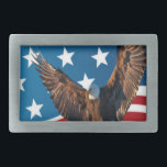 United Staaten USA Labour Day 4. Juli Rechteckige Gürtelschnalle<br><div class="desc">Feiern Sie den Urlaub oder den Alltag mit diesem original patriotischen Fahnen-Design!</div>