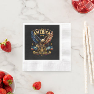 United States America 250. Jubiläum Adler Serviette