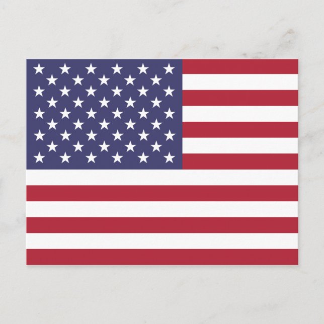 United States (American) Flag Postcard Postkarte (Vorderseite)