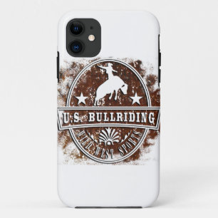 United states bull riding rodeo wild west traditon iPhone 11 hülle