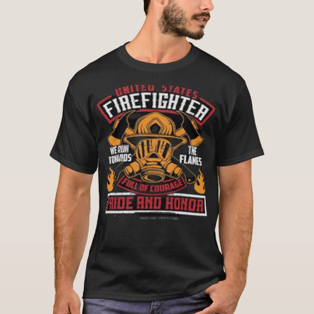 united states fire fighter T-Shirt (Vorderseite)