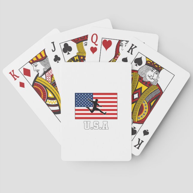 United States Football Soccer Team USMNT Spielkarten (Rückseite)