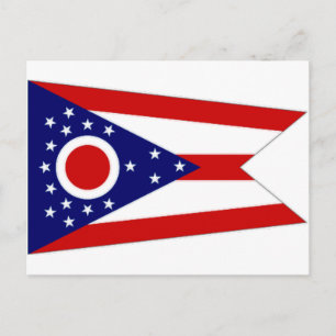United States Ohio Flag Postkarte