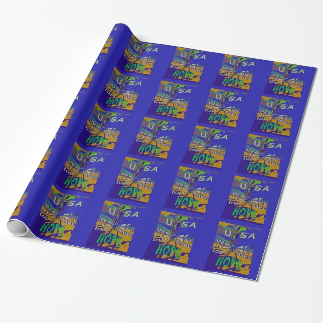 United USA Hope Stronger Together Geschenkpapier (Ungerollt)