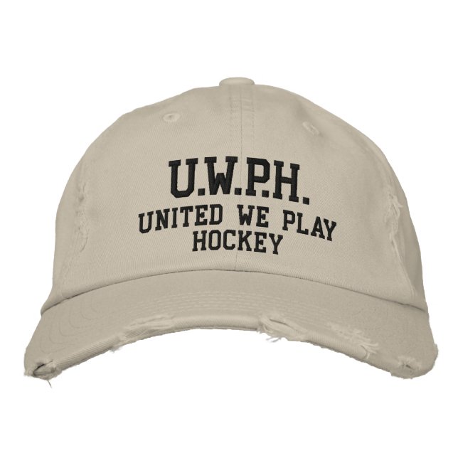 UNITED WE PLAY™ HOCKEY BESTICKTE KAPPE (Vorderseite)