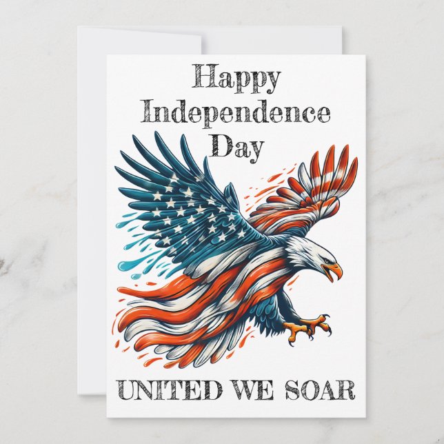 United We Soar Feiertagskarte (Vorderseite)