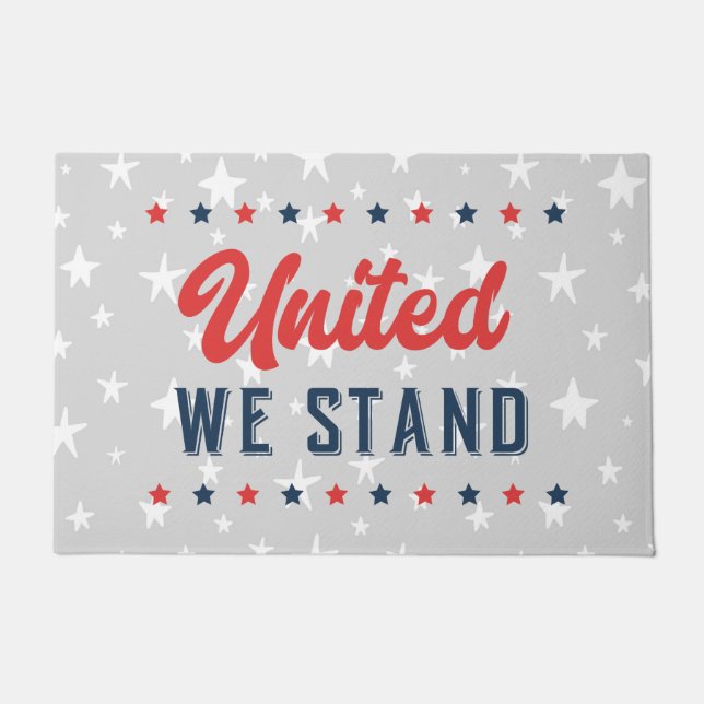 United We Stand Patriotic Fußmatte (Vorderseite)