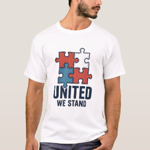 United We Stand Puzzle Teil Patriotisches Shirt De