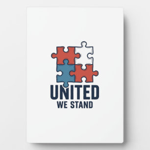 United We Stand Puzzle Teil Patriotisches Shirt De Fotoplatte