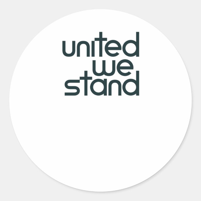 United We Stand Sticker (Vorderseite)