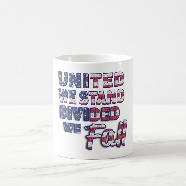 United We Stand Typografy Coffee Tasse (Mittel)