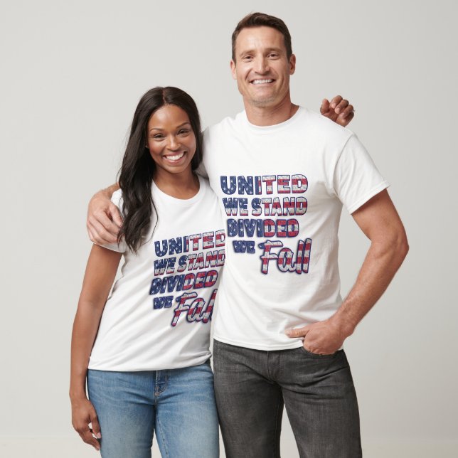 United We Stand Typografy T - Shirt (Unisex)