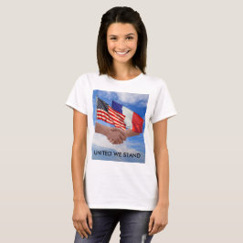 United We Stand USA & Frankreich Women's Basic T - T-Shirt