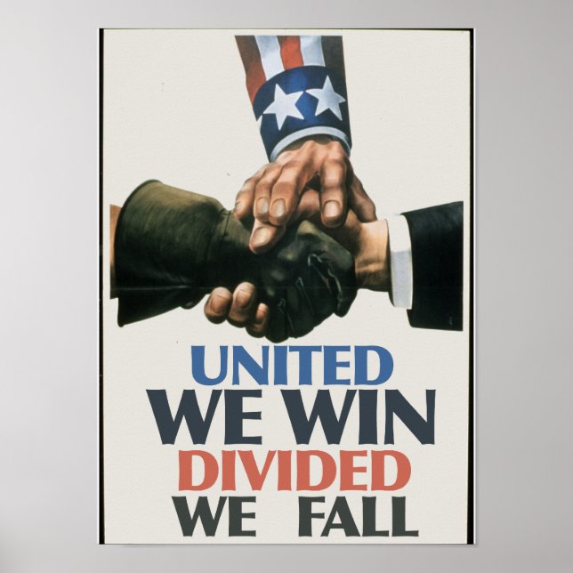 United We Win Gewerkschaften Poster (Vorne)