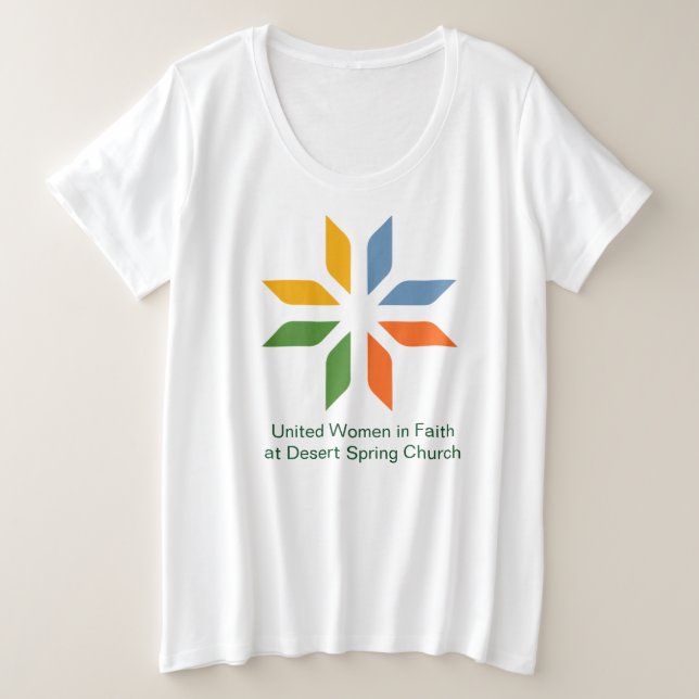 United Women in Faith bei DSUMC plus T - Shirt (Design vorne)