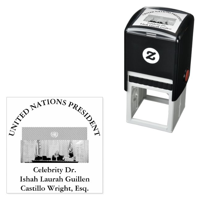 #UNITEDNATIONSPRESIDENT DR. #LAURAHCASTILLOS ESQ. PERMASTEMPEL (Beispiel)
