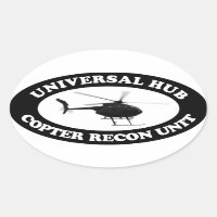 Unités Universal Hub Copter Recon autocollant de s