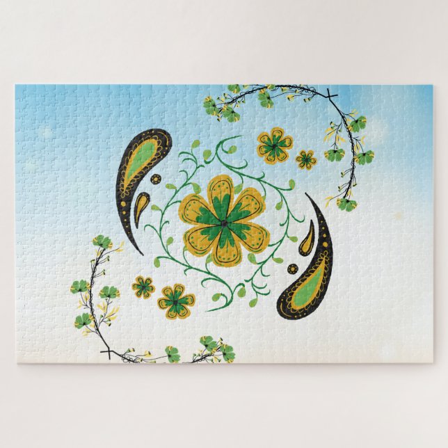 Unity Blossom – Friedliche Taiji-Blumen (Horizontal)