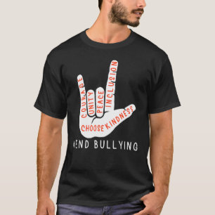 Unity Day Orange 2021 Anti Bullying Liebe Sign Lan T-Shirt