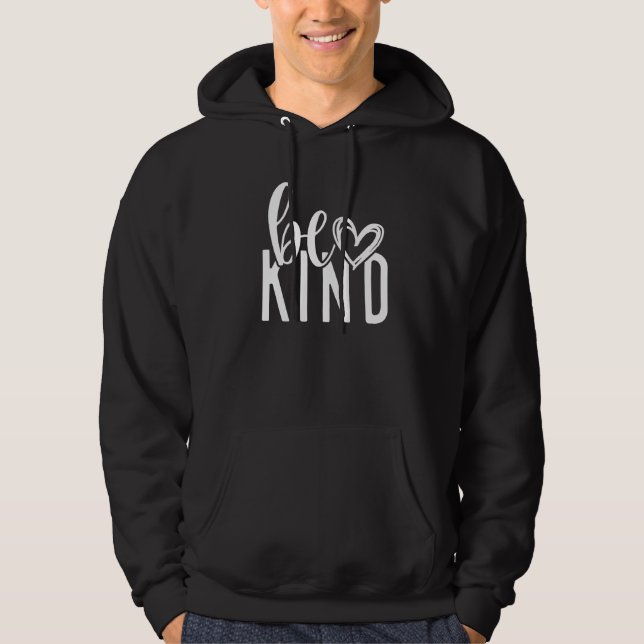 Unity Day Orange Heart Be Kind Anti Bullying Hoodie (Vorderseite)