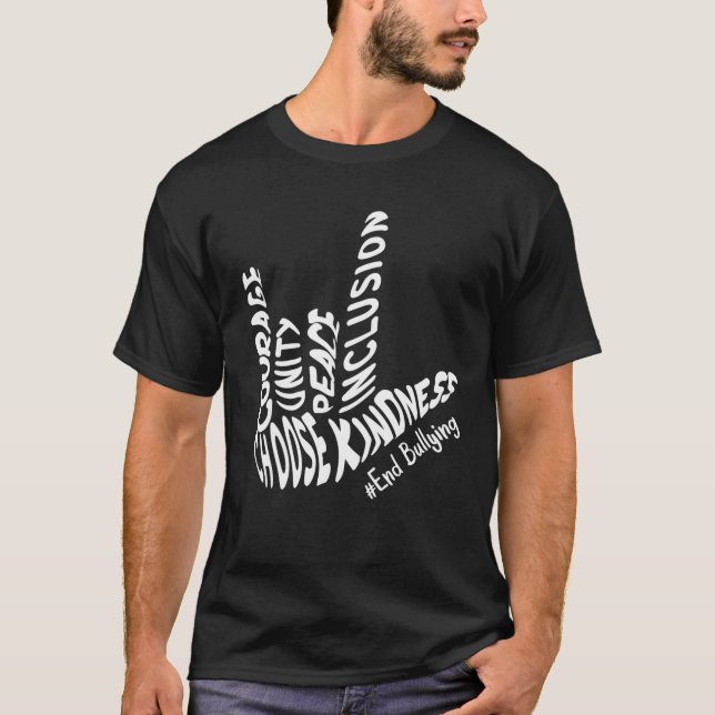 Unity Day Orange Kids 2021 Anti Bullying Liebe Sig T-Shirt (Vorderseite)