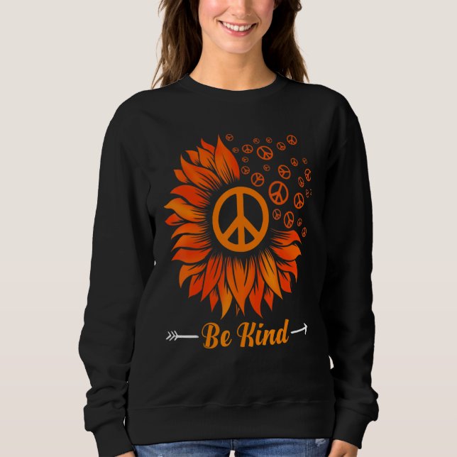 Unity Day Orange Sonnenblumen sind ein freundliche Sweatshirt (Vorderseite)