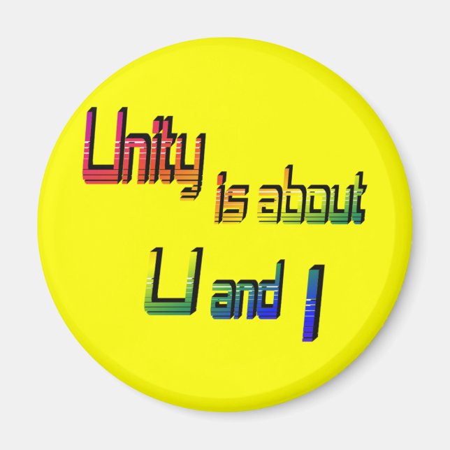 Unity dreht sich um U und I Magnet (Vorne)