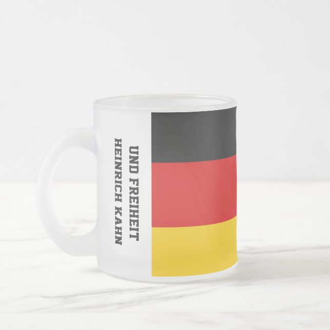 Unity Justice Freedom Germany Flag Mug Mattglastasse (Links)