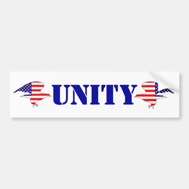 UNITY PARTY große Zeltfreiheitsgruppe Adlerflaggen Autoaufkleber (Vorne)