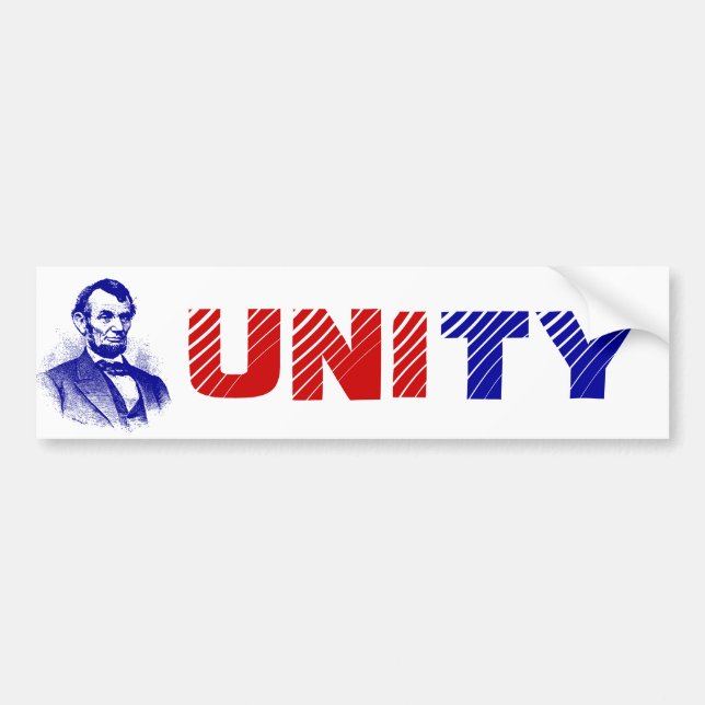 UNITY PARTY Trump Vance Tulsi Elon RFKJ Vivek Autoaufkleber (Vorne)