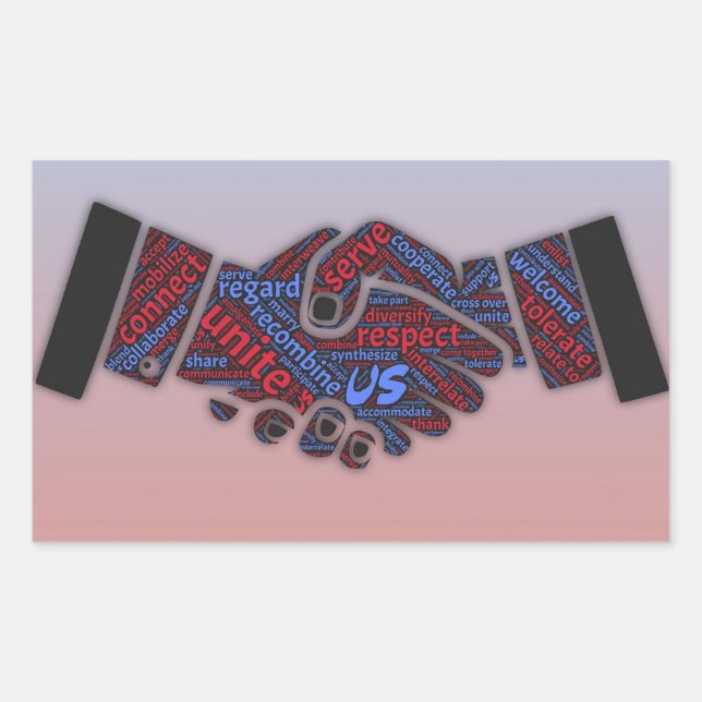 Unity Political Democratic & Republikaner Sticker (Vorderseite)