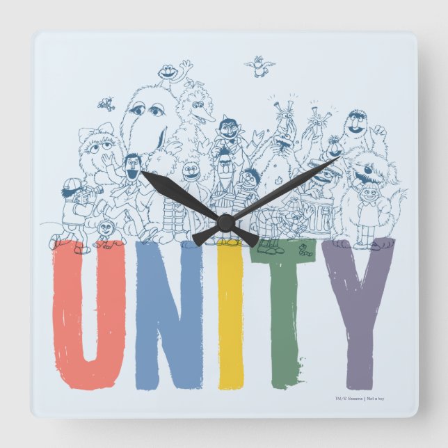 UNITY QUADRATISCHE WANDUHR (Vorderseite)