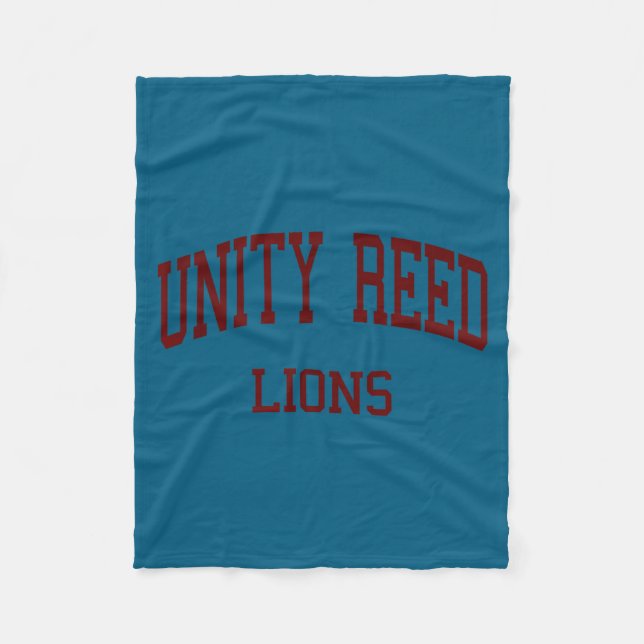 Unity reed high school hs Manassas VA Retro  Fleecedecke (Vorderseite)