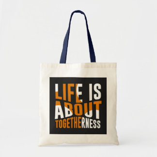 Unity Tote Bag - Das Leben dreht sich um Zusammeng Tragetasche