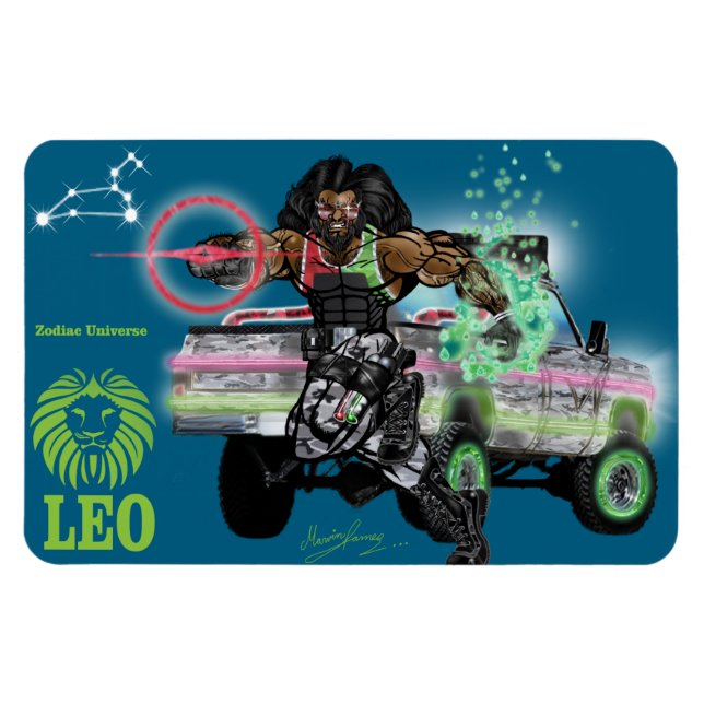 Univers Zodiac - Magnet Leo (Horizontal)