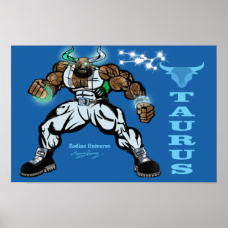 Univers Zodiaque - Affiche Taureau