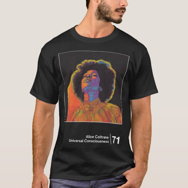 Universal Consciousness Minimalist  Artwork Design T-Shirt (Vorderseite)