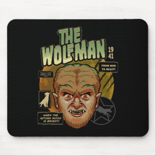 Universal-Monster Der Wolfsmensch Vintage-Hallowee Mousepad