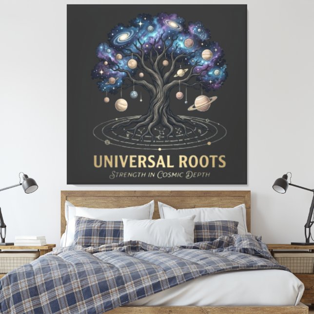 Universal Roots Leinwanddruck (Insitu (Schlafzimmer))