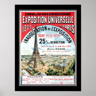 Universalausstellung Paris 1889 Vintage Poster