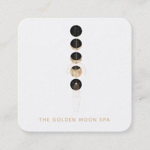 *~* Universale Goldene Mondphasen Glitzer Kosmisch Quadratische Visitenkarte