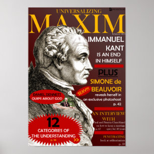 Universalisierung von Maxim Poster