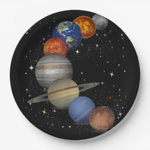 Universe Galaxy Planets Sun Astronomie Weltraum Pappteller